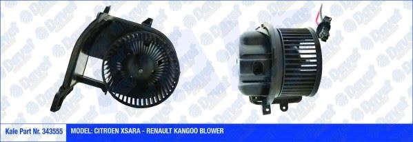 KALE 343555 Kalorifer Motoru Renault Kangoo Clio Peugeot Xsara (12v)